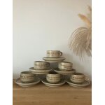 Ensemble de 6 tasses et soucoupes - marquis de montesquiou