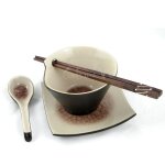 Ensemble bol conique en c�ramique - culture viet