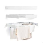 Etendoir mural pliable extensible r�tractable dryva 100 innovagoods fil a linge - tancarville - etendoir ...