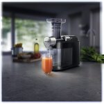 Extracteur de jus de 1l 200w noir gris Extracteur de jus de 1l 200w noir gris