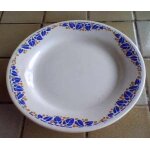 Faence creil & montereau hbcm - compotier , assiette prsentoir a gteau - service colette - 24cm de ...