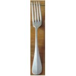 Fourchette avec poin�on a surmont� d'une couronne et m�tal blanc - taille 21. 5cm - couvert d'argenterie ...