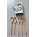 Gant avec ses 5 mini cuillères en bois Gant avec ses 5 mini cuillères en bois