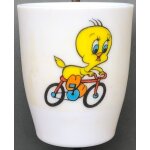 Gobelet titi 1975, warner bros, dessin animé, gros minet, verre, figurine Gobelet titi 1975, warner bros, dessin animé, gros minet, verre, figurine