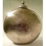 Gourde en faience mtalisepour pot pourri