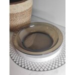 Grande assiette creuse verre fumé vereco Grande assiette creuse verre fumé vereco