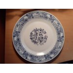 Grande assiette décorative avec motifs fleurs Grande assiette décorative avec motifs fleurs