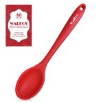 Grande cuillre a soupe en silicone a long manche, de qualit alimentaire, couleur unie, cuisson, ustensiles ...