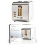 Grille pain srie soft touch 2 emplacements thermostat rglable: 6 fonction de dgivrage blanc