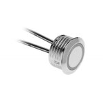 Interrupteur variateur touch avec anneau lumineux bleu pour bandes led
