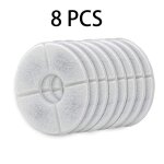 Jouet, 2 pack(8pcs) - - filtres a eau de fontaine pour chat, triple systme de filtration, remplacement ...