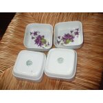 Kit de 4 coupelles carres