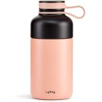 Lku bouteille isotherme double paroi en inox avec filtre th - coral 300ml