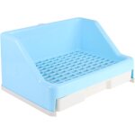 Litire lapin toilette bote lapin pot formateur angle litter literie bote hamster pot bote avec tiroir ...