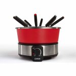 Livoo - appareil � fondue 1000w 8 fourchettes rouge - doc225