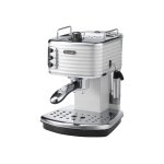 De'longhi scultura ecz 351. w - machine � caf� avec mousseur � lait - 15 bar - zinc blanc