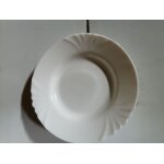 Lot de 12 assiettes creuses blanches
