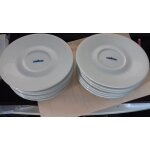 Lot de 12 soucoupes a chocolat lavazza