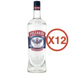 Lot de 12 vodka poliakov - 37, 5% - 70 cl