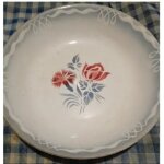 Lot de 2 assiettes creuse - en porcelaine -  ; digoin  ; - mod�le  ; juliette  ; - r�f 3