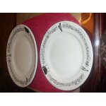 Lot de 2 assiettes d�cors piano