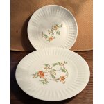 Lot de 2 assiettes en porcelaine de chauvigny