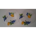 Lot de 2 assiettes en verre transparent