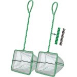 Lot de 2 epuisettes a mailles fines pour aquarium (12, 6 cm) (5 pouces)