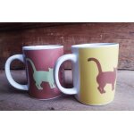 Lot de 2 mugs anciens chats