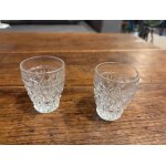Lot de 2 verres a digestif en chrystal