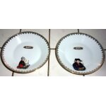 Lot de 2 vide poches ou petites assiettes berry - porcelaine nigond - médaille d'or Lot de 2 vide poches ou petites assiettes berry - porcelaine nigond - médaille d'or