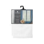 Lot de 2 voilages moly 60x160cm blanc - atmosphera