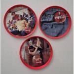 Lot de 3 sous - verres coca cola en m�tal