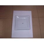 Lot de 4 assiettes a dessert verre grav�es