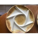 Lot de 4 assiettes a fondue chantilly france