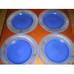 Lot de 4 assiettes plates daniel hechter