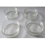 Lot de 4 coupelles / ramequins en verre finement gravs bonne maman sur un ct - effet cannel - petit ...