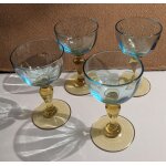 Lot de 4 verres a pied a apritif modle george sand