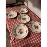 Lot de 5 assiettes creuses digoin sarreguemines