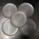 Lot de 5 assiettes rondes diam�tre 12. 5 cm