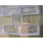 Lot de 5 ramequins en verre taillé Lot de 5 ramequins en verre taillé