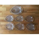 Lot de 6 assiettes + 1 plat poisson arcoroc Lot de 6 assiettes + 1 plat poisson arcoroc