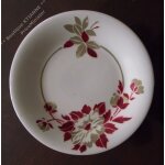 Lot 6 assiettes anciennes - faence craquele - moulin des loups & hamage - orchies - diamtre 23 cm ...