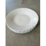 Lot de 6 assiettes creuses blanche
