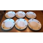 Lot 6 assiettes plates en faïence décorées a la main - manufacture de gien modèle nice - diamètre 22, ... Lot 6 assiettes plates en faïence décorées a la main - manufacture de gien modèle nice - diamètre 22, ...