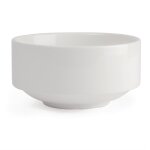 Lot de 6 bols a soupe empilable en porcelaine fine blanche 400 ml Lot de 6 bols a soupe empilable en porcelaine fine blanche 400 ml
