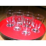 Lot 6 coupes a glace / salade de fruit - verre transparent - environ 25 cl