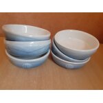 Lot de 6 coupelles 2 tons motifs coquilles saint jacques