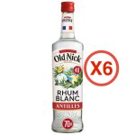 Lot de 6 rhum old nick - 40% - 70 cl