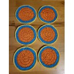 Lot 6 sous - verres en coton